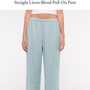Abercrombie & Fitch Blue Straight Leg Pants